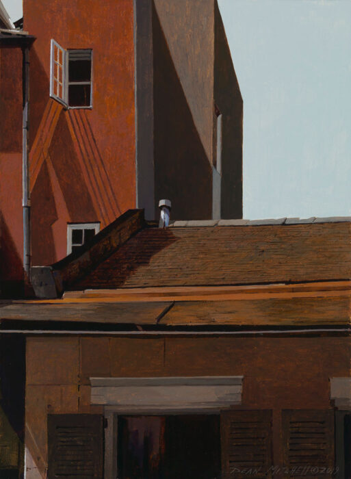 French Quarter Window, acrylic, 15" x 10"