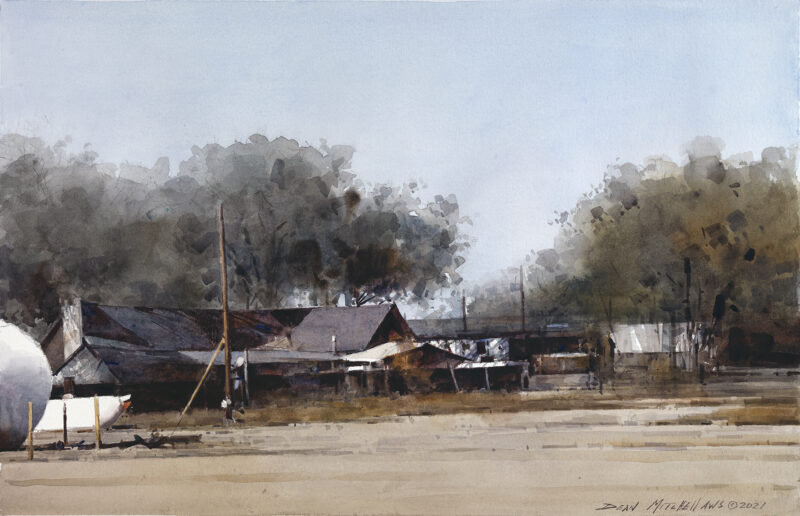 Rural West, 14.5 x 22.25, watercolor