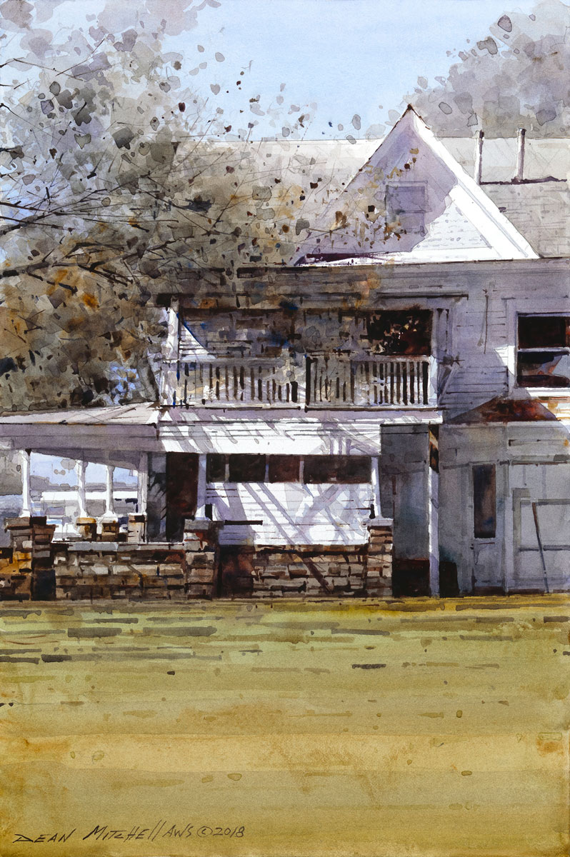 Osage House, watercolor, 10" x 15"